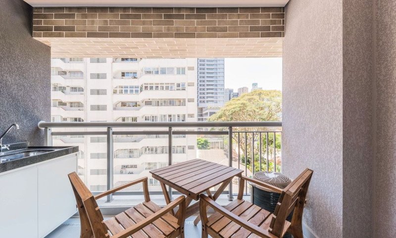 Studio mobiliado pronto para morar Rua dos Pinheiros São Paulo - 