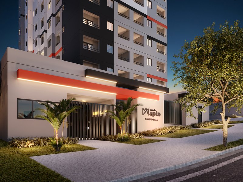 Apartamento Mundo Apto Campo Belo - Residencial 2 dormitórios 34m² Galileu São Paulo - Portaria