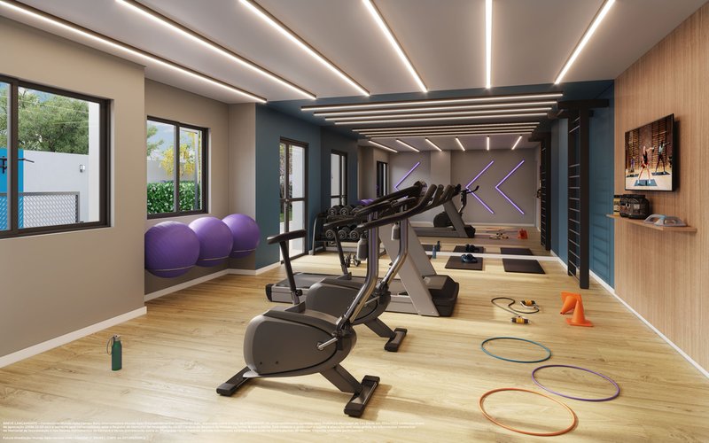 Apartamento Mundo Apto Campo Belo - Residencial 2 dormitórios 34m² Galileu São Paulo - Fitness interno