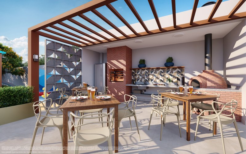 Apartamento Mundo Apto Campo Belo - Residencial 2 dormitórios 34m² Galileu São Paulo - Churrasqueira