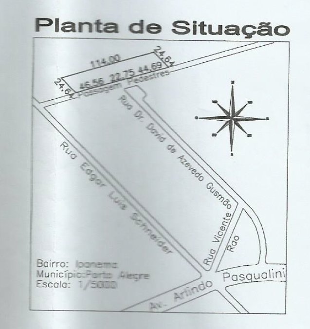 Terreno/Lote Residencial JIDDDAG 240 Terreno 2.451m² Doutor David de Azevedo Gusmão Porto Alegre - 