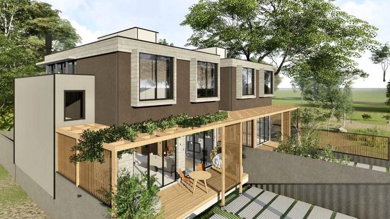 R$ 949.000 - LINDÍSSIMOS SOBRADOS EM GAROPABA - 135M2 - 4 DORM. - DORM. TÉRREO - 2 VAGAS Rua Pinguirito  Garopaba - 