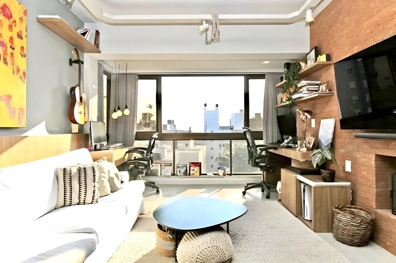 R$ 780.000 - IMPECÁVEL APARTAMENTO - 2 DORM - SUÍTE - SEMIMOBILIADO - 78M² - 2 VAGAS Rua Ferreira Viana Porto Alegre - 