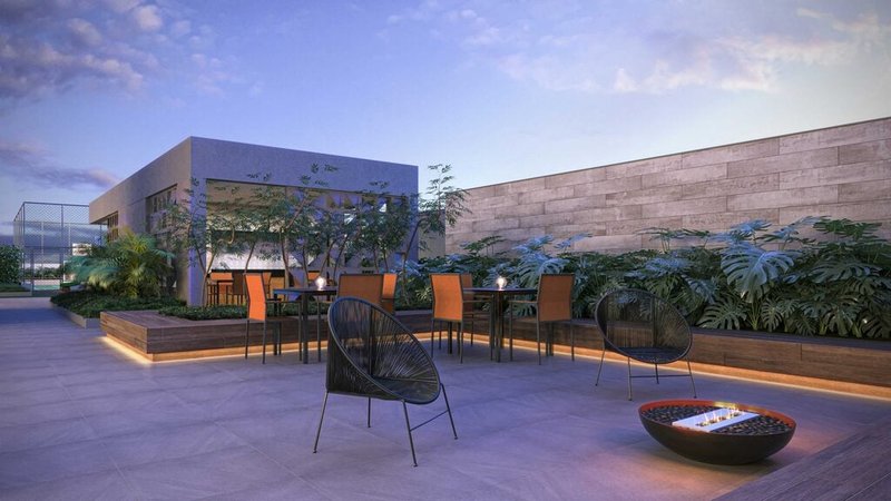 Apartamento Bios Veleiros 2 dormitórios 47m² Doutor Brasílio Machado Neto São Paulo - Fire place