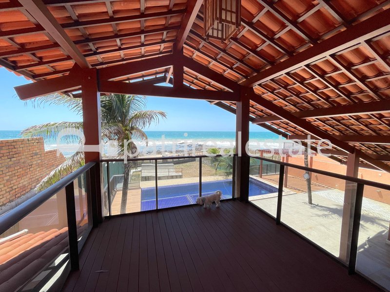 Casa com piscina pé na areia de 210 m² e terreno de 1275 m² 4 suites 5 wc 8 vagas Taiba CE - SAO GONCALO DO AMARANTE - 