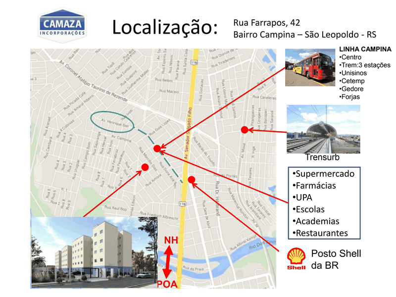 Lançamento (Apartamentos) - Residencial Morada da Campina (Em Construção) SL Rua Farrapos  São Leopoldo - 