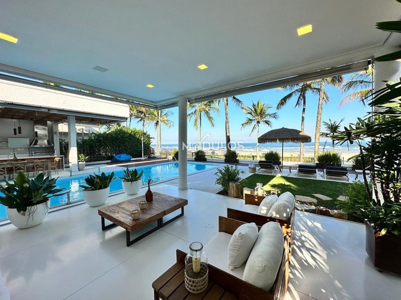 Mansão beira mar cinematográfica  à venda, 06 suítes, 1120 m² por R$ 38.000.000 Alameda Jatais Bertioga - 