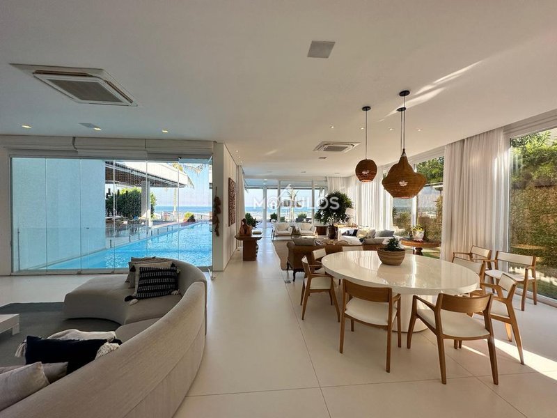 Mansão beira mar cinematográfica  à venda, 06 suítes, 1120 m² por R$ 38.000.000 Alameda Jatais Bertioga - 