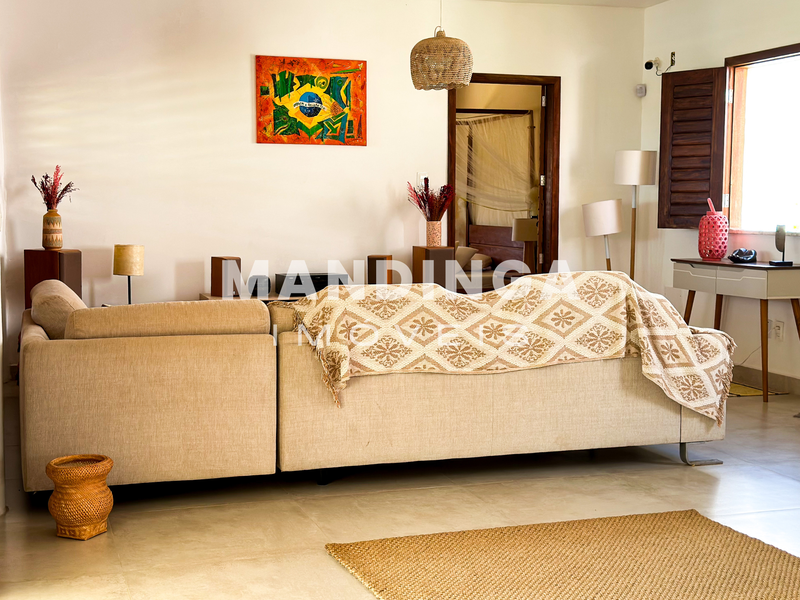 Casa Tropical com Design Moderno e Vista para o Mar  Aracati - 