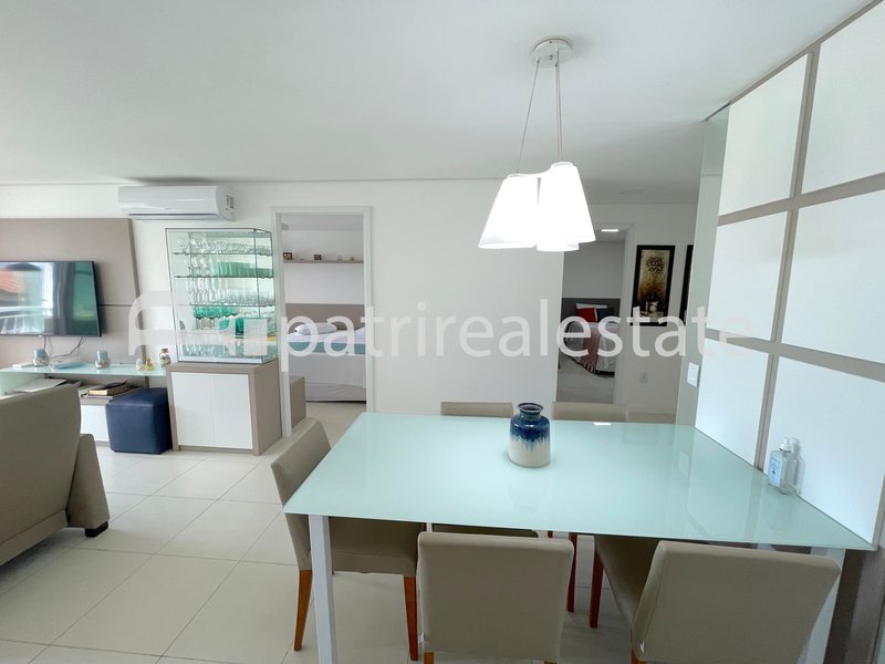 Apartamento 115 m² mobiliado no Golf Ville 3 Suítes 4 Banheiros 2 vagas Porto das Dunas CE Av. Oceano Indico Aquiraz - 