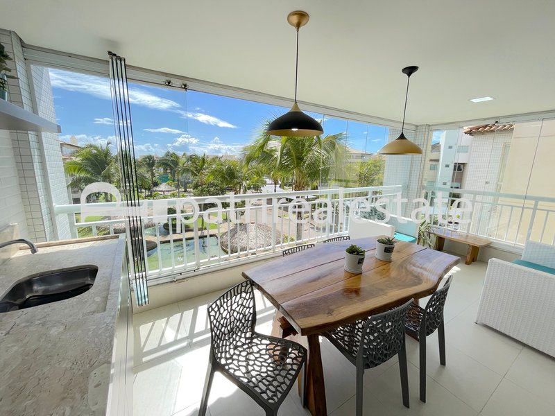 Apartamento 115 m² mobiliado no Golf Ville 3 Suítes 4 Banheiros 2 vagas Porto das Dunas CE Av. Oceano Indico Aquiraz - 