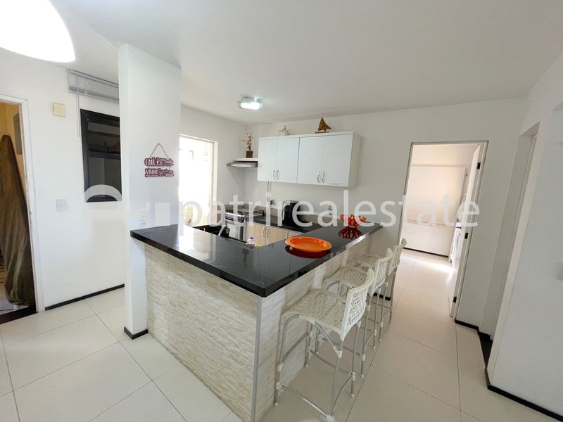 Apartamento Aquaville Resort 100 m² 3 Suites 3 wc 2 vagas Porto das Dunas - Aquiraz - CE Av. Mar Mediterrâneo Aquiraz - 