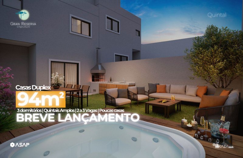 Antecipe - se ao Lançamento de Casas com 94m² com 3 suítes + quintal e 2 vagas em Cotia Rua dos Agrimensores Cotia - 