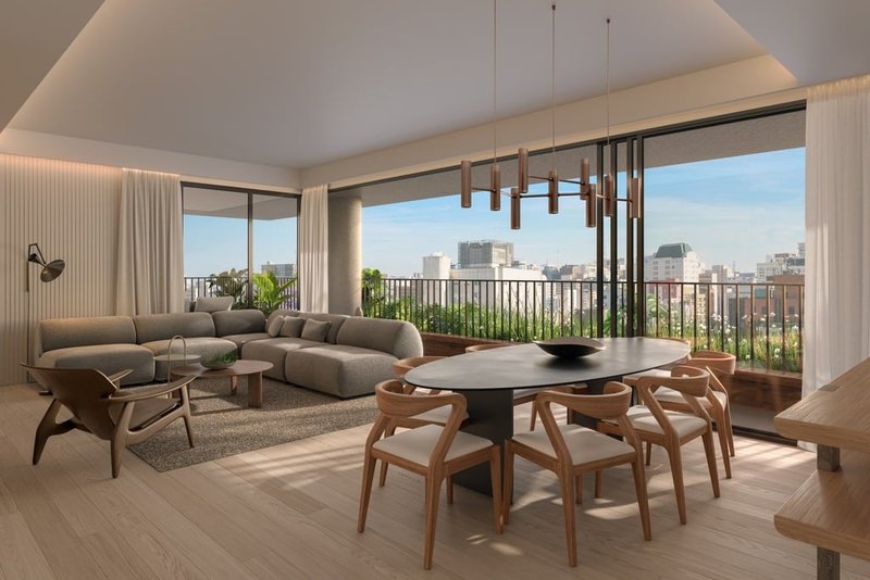 Apartamento Uapé Higienópolis - Residencial 191m² 3D Pará São Paulo - 