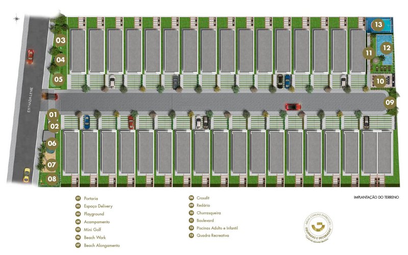 Trata - se de lançamento de condominio de casas com 142m² com 3 suítes e 2 vagas em Cotia; Estrada Leme Cotia - 