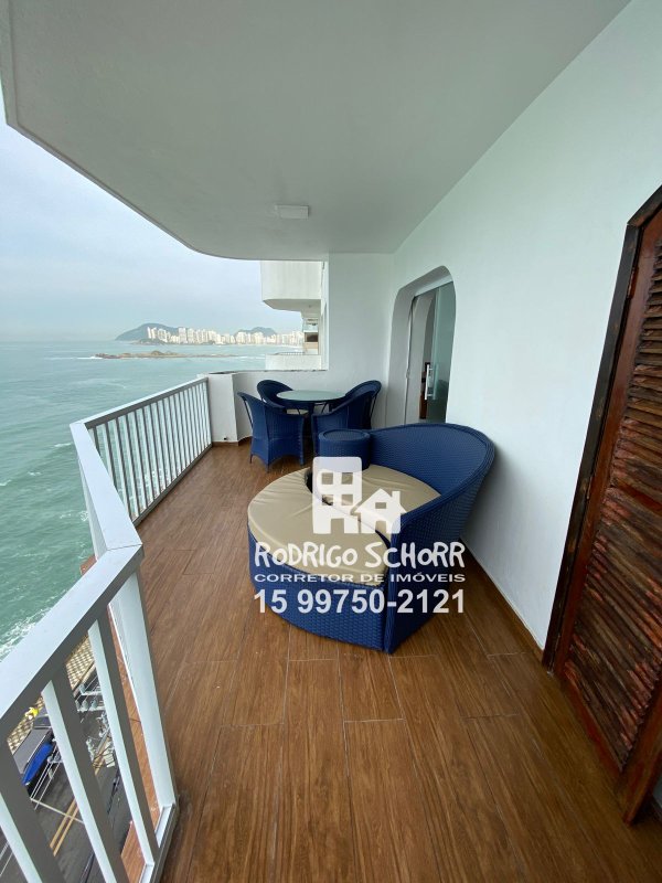 apartamento 3 qtos maravilhoso com vista panorâmica do mar e praia, morro do maluf guarujá Rua Marechal Floriano Peixoto Guarujá - 