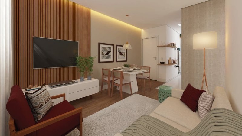 Apartamento no Acqua Sena - 2 Dormitórios - 41,2 m2 Rua Cairu Canoas - 