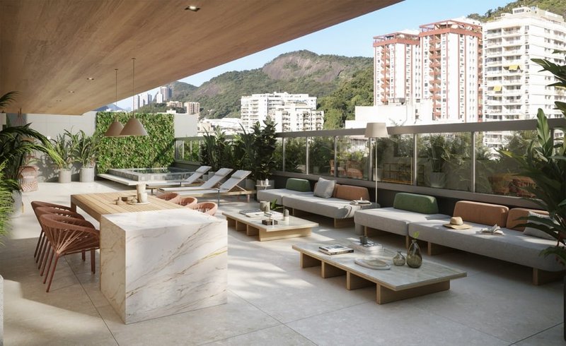 Apartamento Visi Humaitá 1 suíte 117m² Visconde de Silva Rio de Janeiro - 