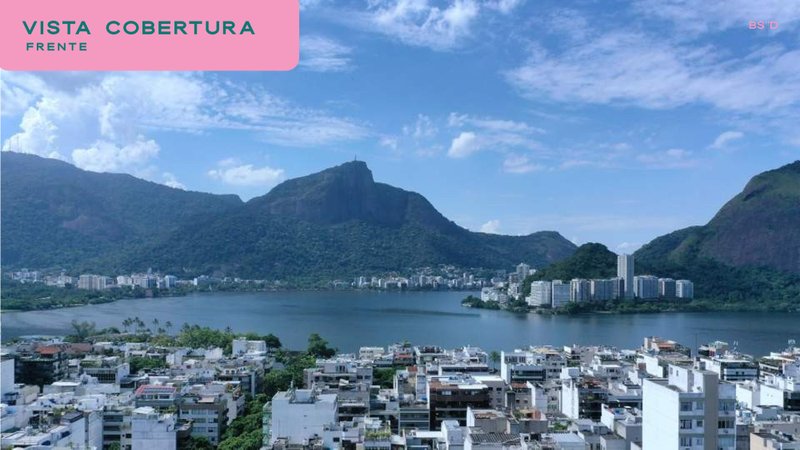 Cobertura com varanda e piscina vista deslumbrante Rua Visconde de Pirajá Rio de Janeiro - 