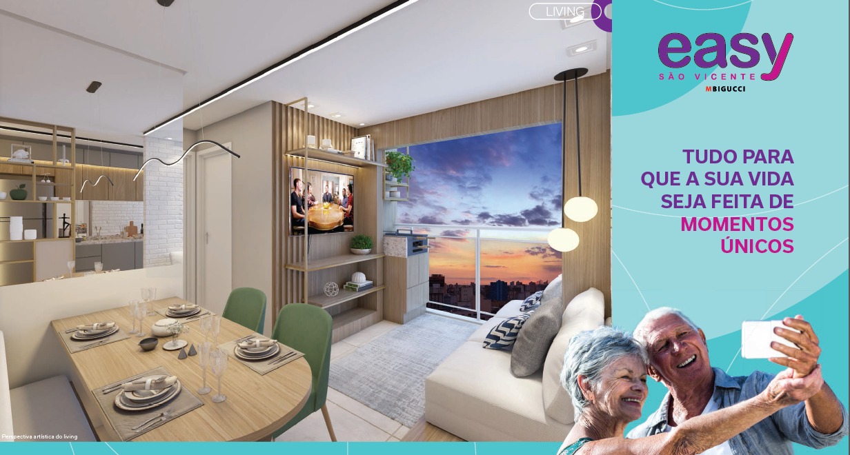 Apartamentos com 1 e 2 dormit&oacute;rios Rua Canrobert Pereira da Costa São Vicente - 