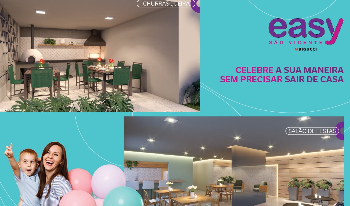 Apartamentos com 1 e 2 dormit&oacute;rios Rua Canrobert Pereira da Costa São Vicente - 