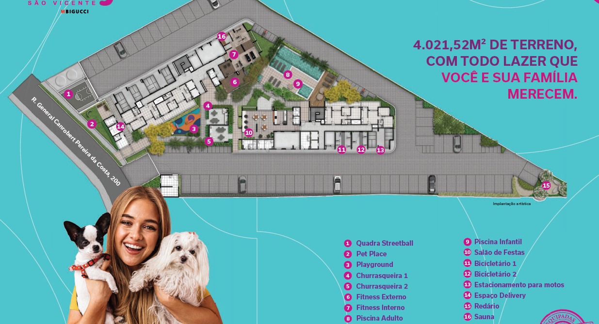Apartamentos com 1 e 2 dormit&oacute;rios Rua Canrobert Pereira da Costa São Vicente - 