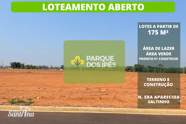 Terreno &agrave; venda | 175 m&sup2; | R$ 105.000 | Parque dos Ip&ecirc;s | Saltinho/SP Rua Domingos Salermo Cassano Saltinho - Parque dos Ipês | Saltinho