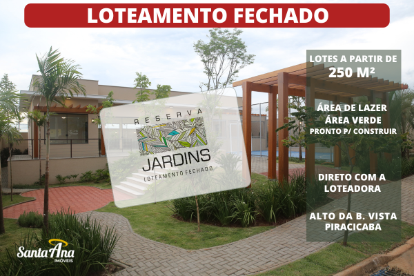 Reserva Jardins | Piracicaba Avenida Antonio Carlos da Rocha Conceição Piracicaba - Reserva Jardins