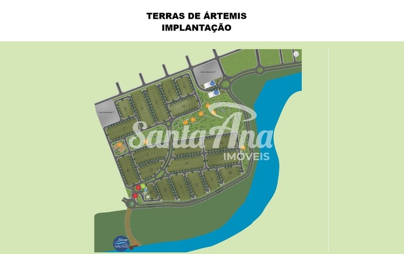 Terreno à venda em Condomínio | 482 m² | R$ 289.578 | Terras de Ártemis | Piracicaba/SP - Piracicaba - Implantação