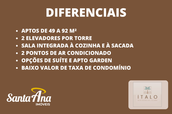 Apartamento à venda | 2 dormitórios | 49 m² | R$ 240.434 | Abaeté | Piracicaba/SP  Piracicaba - Diferenciais