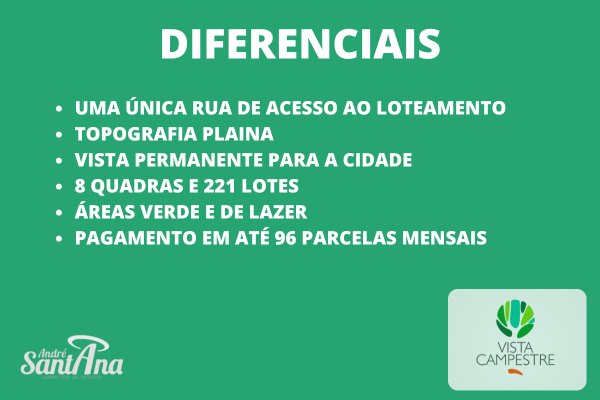 Vista Campestre | Piracicaba Rua Ariranha Piracicaba - Diferenciais