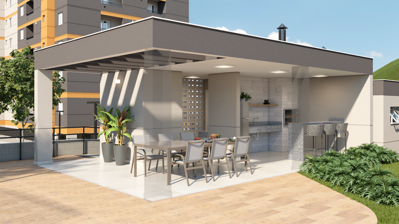 Apartamento com 53 m² e 2 Dormitórios no Residencial Vigore Colônia Avenida Nami Azem Jundiaí - 