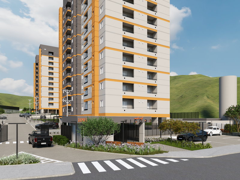 Apartamento com 53 m² e 2 Dormitórios no Residencial Vigore Colônia Avenida Nami Azem Jundiaí - 