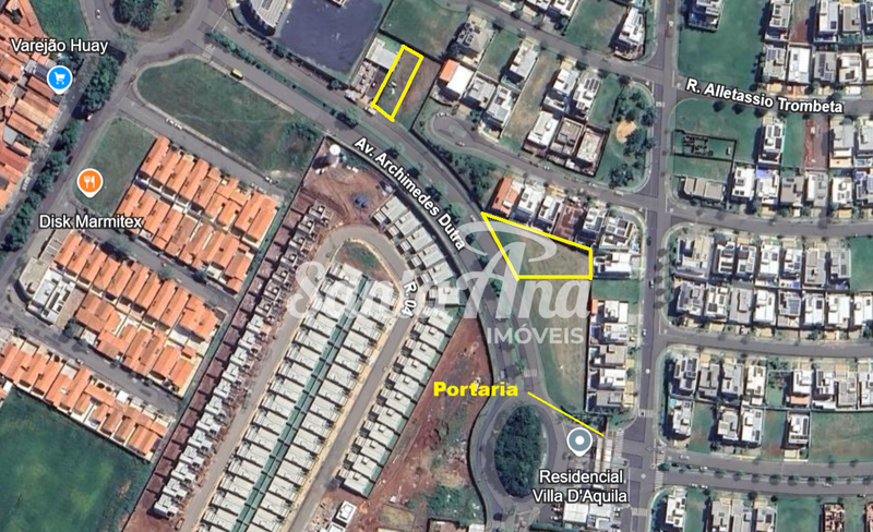 Terreno comercial à venda | 387 m² | R$ 465.784,00 | Villa D´Áquila | Piracicaba/SP - Piracicaba - Localização dos lotes