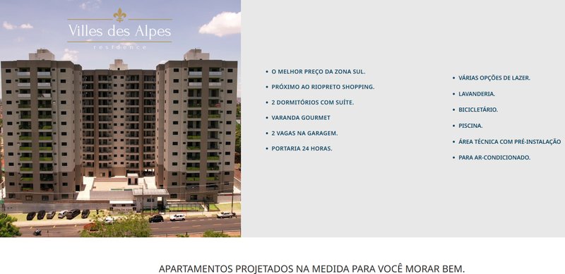 VILLES DES ALPES RESIDENCE Rua Serafim Correa Andrade São José do Rio Preto - 