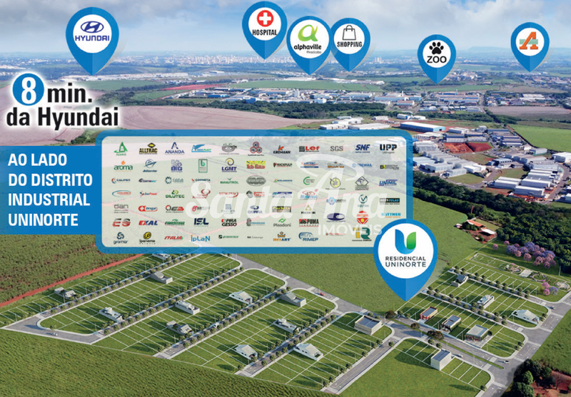 Terreno Residencial à venda | 200 m² | R$ Consulte | Uninorte | Piracicaba/SP Estrada Primo Crivellari Piracicaba - Vista Aérea