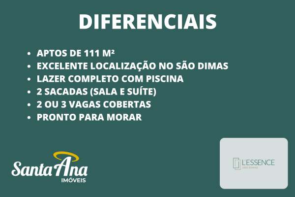 L´Essence São Dimas | Piracicaba Rua Dona Eugênia Piracicaba - Diferenciais