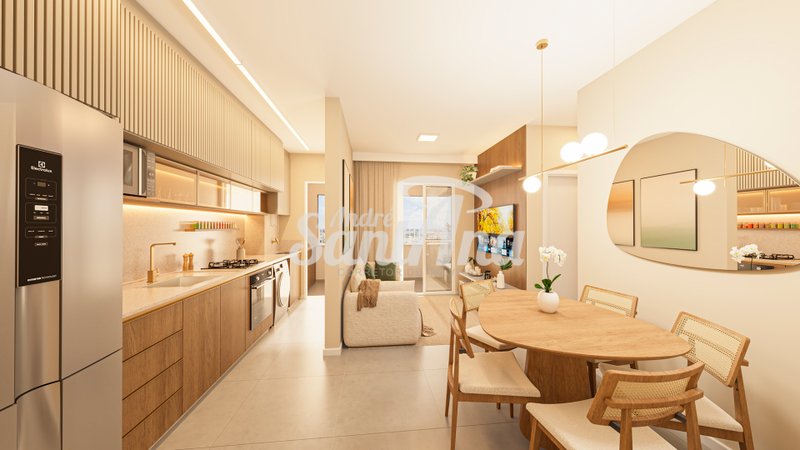 Apartamento &agrave; venda | 2 dorms | 52 m&sup2; | R$ 266.340| Bongue | Piracicaba/SP  Piracicaba - Apto Sala Integrada