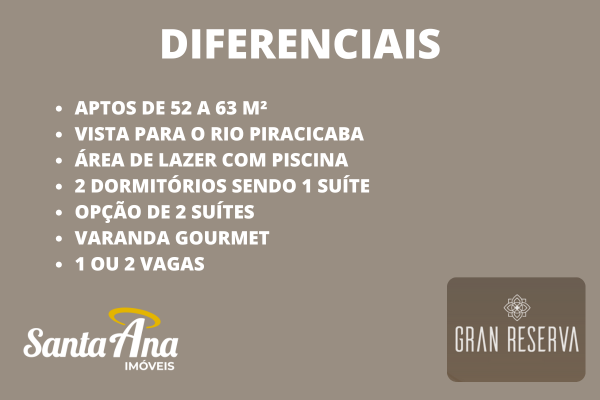 Apartamento - Breve lançamento | 2 suítes | 63 m² | R$ Consulte | Bongue | Piracicaba/SP Rua dos Dourados Piracicaba - Diferenciais