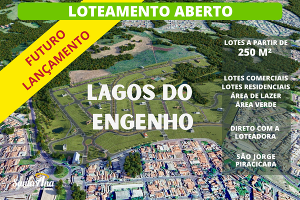 Terreno comercial à venda | 250 m² | R$ Consulte | São Jorge | Piracicaba/SP  Piracicaba - Lagos do Engenho