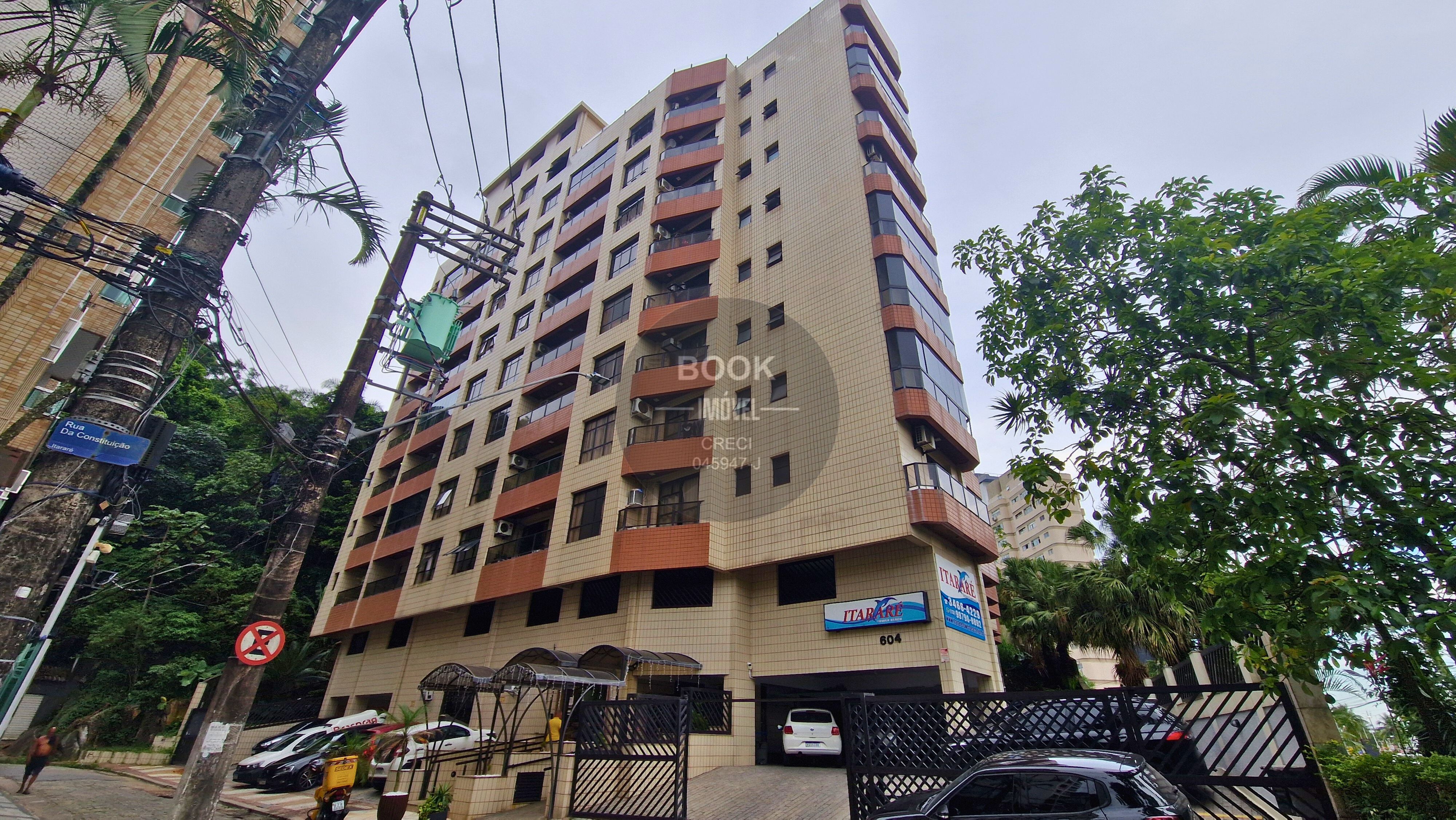 Seu Flat Frente Mar no Itarar&eacute; Rua da Constituição São Vicente - 