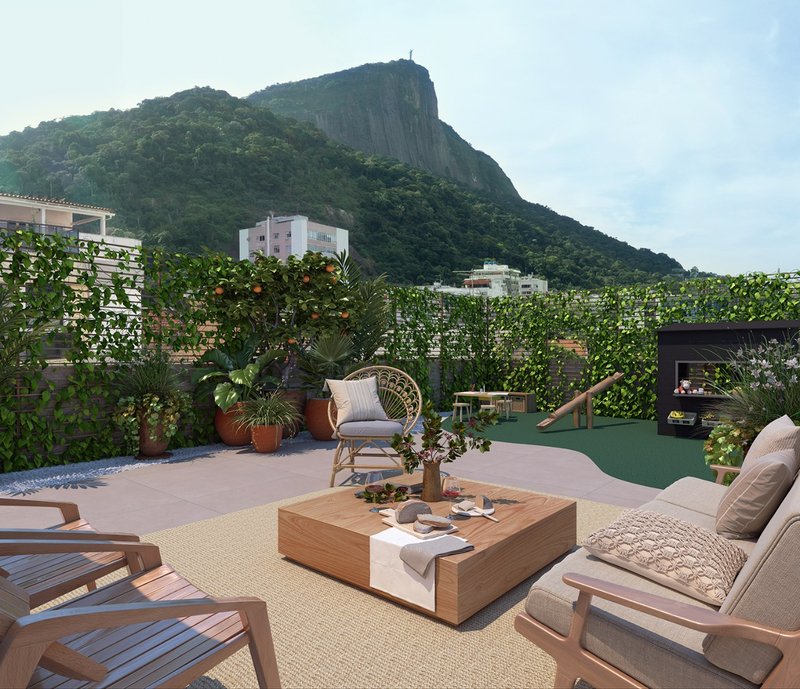 Cobertura 2 quartos Jardim Botânico com piscina Serena Rua Conde Afonso Celso  Rio de Janeiro - 